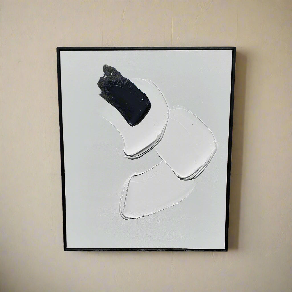 Fluid Poise – Hand-Painted Oil on Canvas (20x24in) Gallery Wrapped with Frame