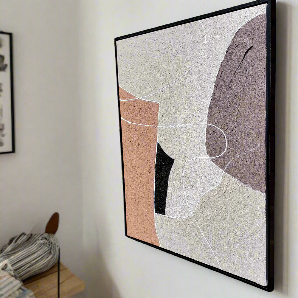 Guided Flow – Hand-Painted Oil on Canvas (20x24in) Gallery Wrapped with Frame